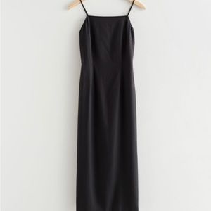 Open Back Fitted Midi Dress